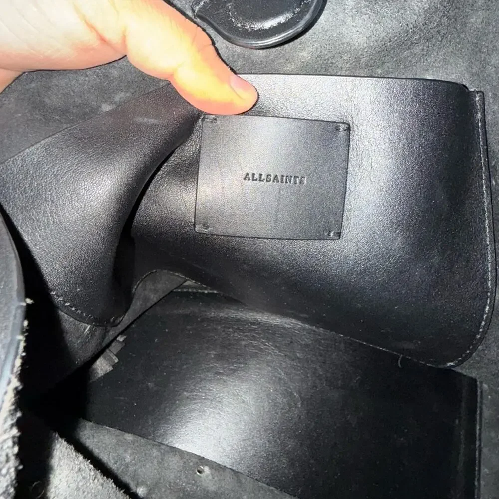 All Saints Junai North South Leather Tote